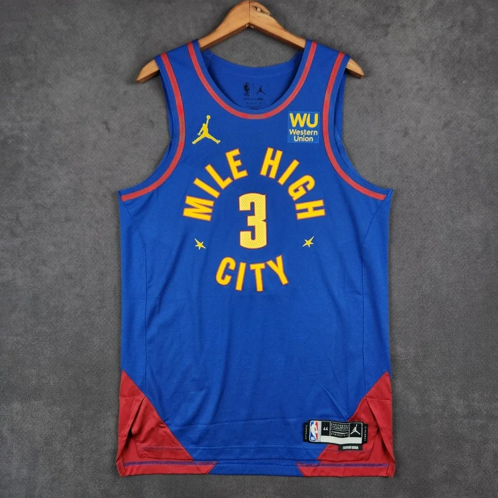Denver‎ Nuggets Bones Hyland 3 NBA Statement Jersey Mens 44 Blue